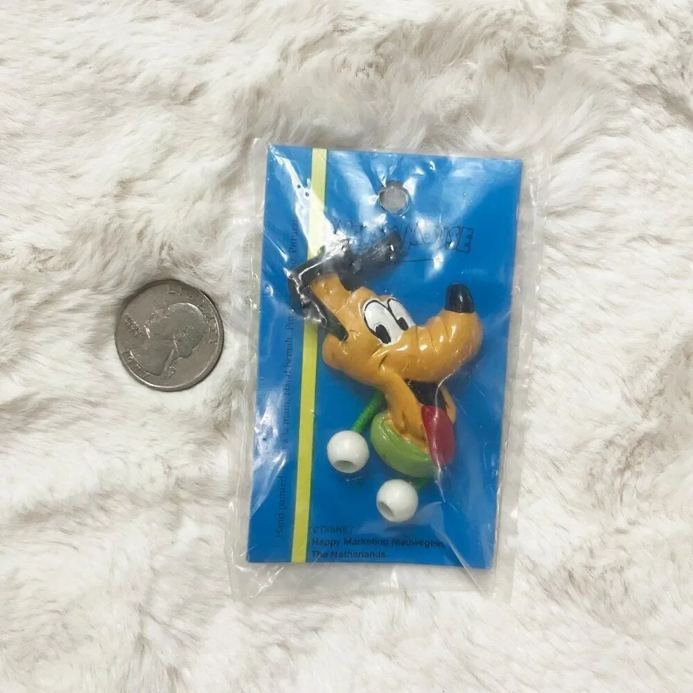🔮 5/$25 Disney Vintage‎ Hand Painted Pluto Hair Tie